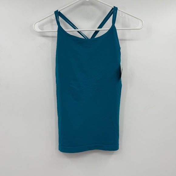 Halogen Top Women Small NEW Teal Camisole Spaghetti Strap Sleeveless 90s Y2K - Picture 1 of 9